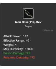 +14 Reverse Iron Bow