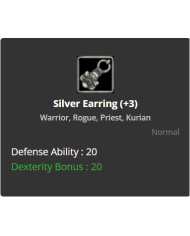 +3 Silver Earring