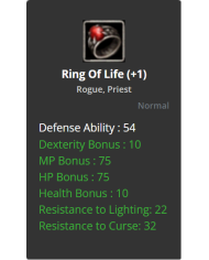 +1 Ring of life