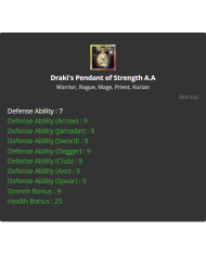 Draki Pendant Strenght A.A