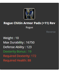 reb11 chd + rogue chitin set