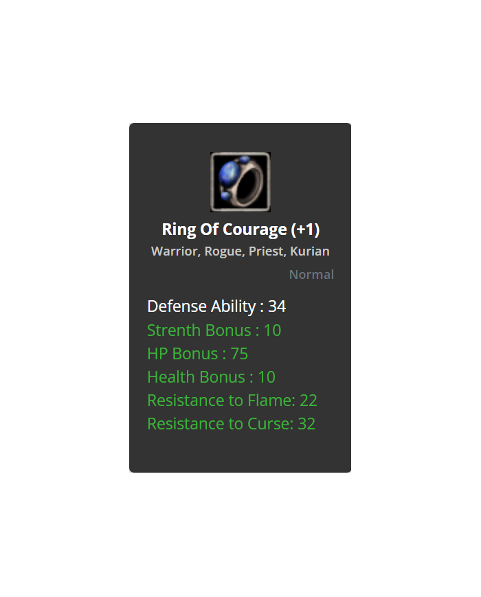 +1 Ring of Cougrage