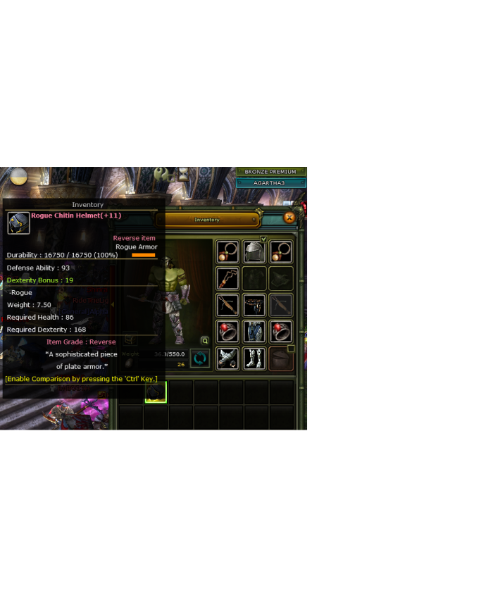 +11 Rogue Chitin Helmet