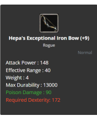 +11 Hepa's Exceptional Iron Bow