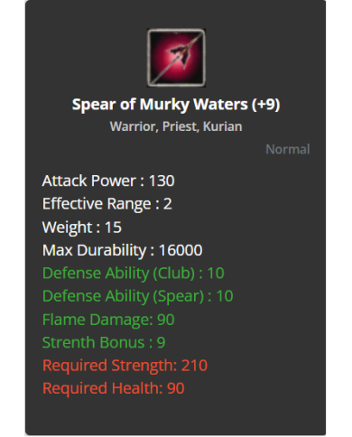 +9 Spear of Murky
