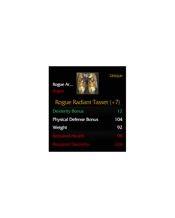 rogue set +7